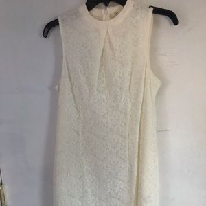 cream lace dress